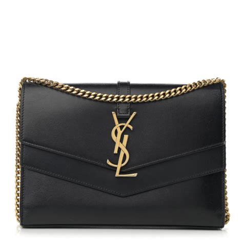 SAINT LAURENT Smooth Calfskin Monogram Sulpice Chain 